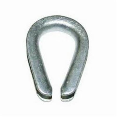 CM Wire Rope Thimble, Heavy Duty, 12 In Wire Rope Dia, Steel, Hot Dipped Galvanized 87696